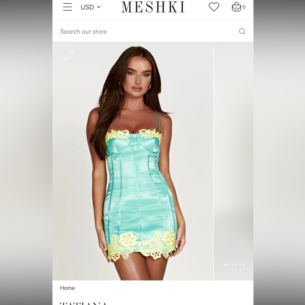 Brand new corset mini dress with lace